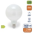 Ampoule LED à filament opale, globe G125, 22 W/3650 lm, culot E27, 3000 K