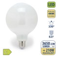 Opal Filament LED Bulb, G125 Globe, 22W/3650lm, E27 Base, 4000K