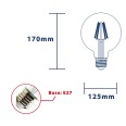 Opal Filament LED Bulb, G125 Globe, 22W/3650lm, E27 Base, 4000K