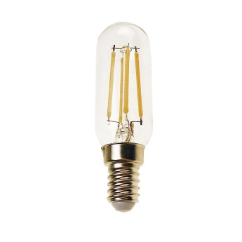 LED Filament Bulb, Tubular T25, 4W/470lm, E14 Base, 4000K