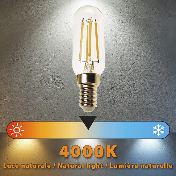 LED-Filamentlampe, Röhrenform T25, 4 W/470 lm,...