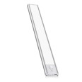 LACTEA XL: Wiederaufladbare 40 cm LED-Unterbauleuchte, 150 Lumen, mit Farbtemperaturregelung. Silber.