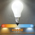 Opal Filament LED Bulb, Drop A68, 13W/1800lm, E27 Base, 4000K