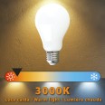 Opal Filament LED Bulb, Drop A68, 13W/1800lm, E27 Base, 3000K