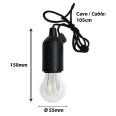 RETRO: LED-Glühlampe mit Kabel – Warmes Licht