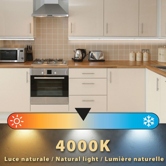 Reglette sotto pensile LED, 10W, lunghezza 87,3...