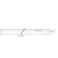 Éclairage sous meuble LED, 14 W, longueur 117,3 cm, avec interrupteur. Température de couleur : 3 couleurs sélectionnables.