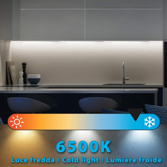 Éclairage sous meuble LED, 14 W, longueur 117,3...