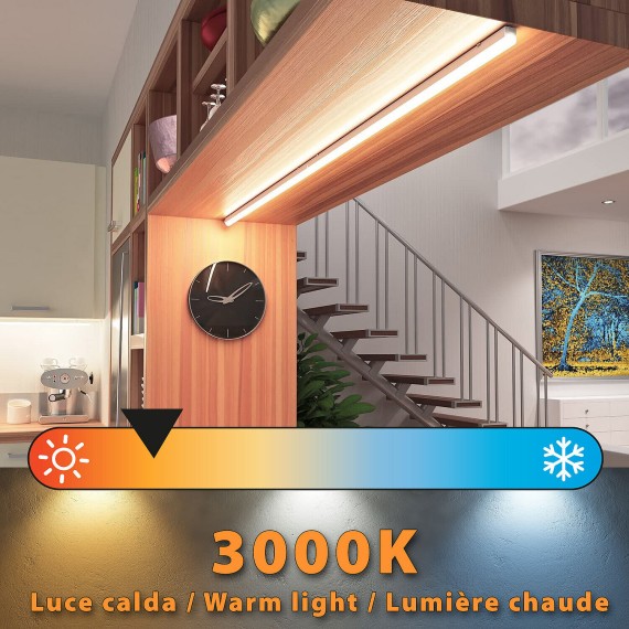 Éclairage sous meuble LED, 14 W, longueur 117,3...
