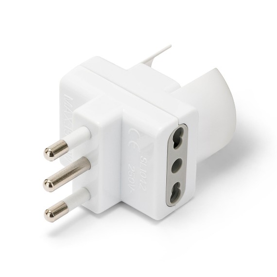 3-fach-Adapter: 1 Schuko-Steckdose (10/16 A) +...