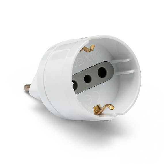 Schuko-auf-Kleinstecker-Adapter 10A