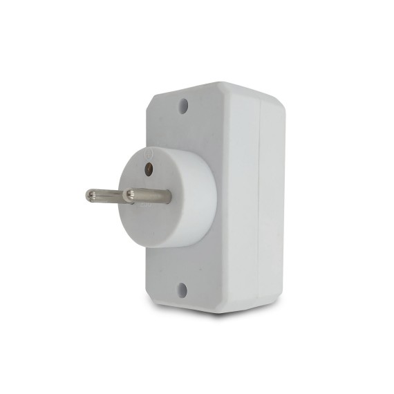 Biplite frontale con 2 prese francesi 2P+T 16A