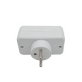 Biplite frontale con 2 prese francesi 2P+T 16A