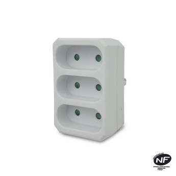 Multipresa tripla con 3 prese elettriche frontali, 3 x... 2