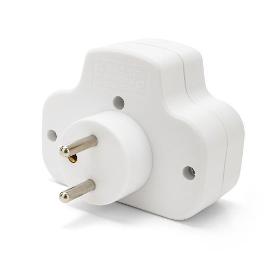 French power strip with 2 inputs 2P+T 16A with...