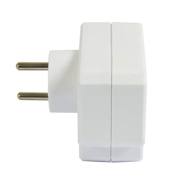 French power strip with 2 inputs 2P+T 16A with...
