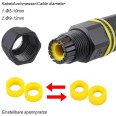 Conector de unión impermeable de 3 pines, IP68