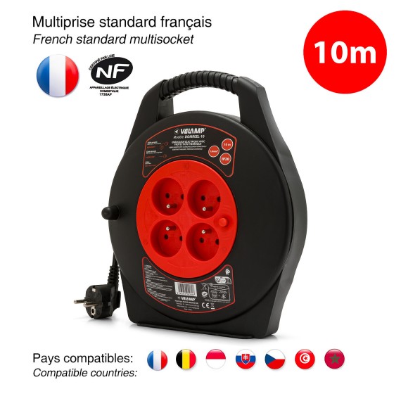 Enrollador de cable doméstico de 10 metros con...