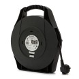 Enrollador de cable doméstico de 10 metros con 4 enchufes estándar francés 2P+T 16A, cable H05VV-F3G1.0MM2, NF, CE