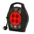 Domestic cable reel 4 standard Schuko sockets, H05VV-F3G1.0MM2 cable, 10M, CE