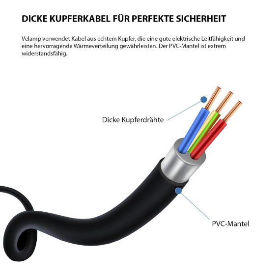 Domestic cable reel 4 standard Schuko sockets,...