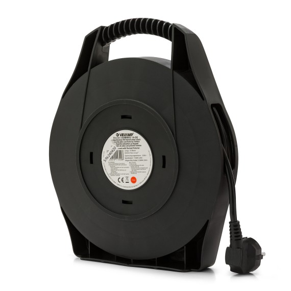 Domestic cable reel 4 standard Schuko sockets,...