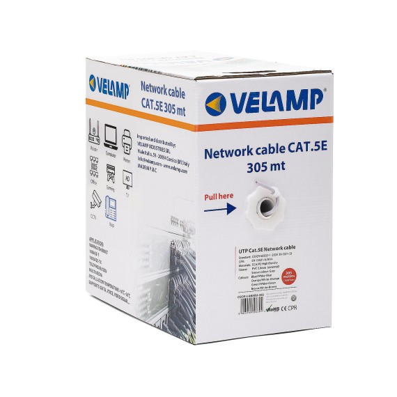 Câble réseau CAT5E UTP de 305 m en boîte de tirage