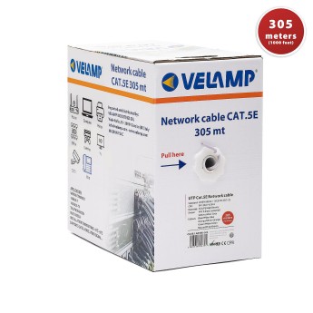 305m CAT5E UTP network cable in pull box 2