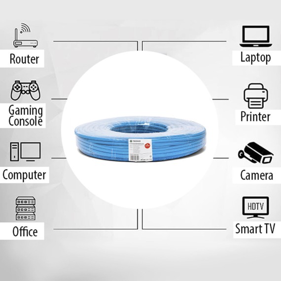Cavo di rete CAT6 UTP 25mt in matassa