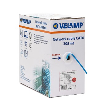 Cable de red UTP CAT6 de 305 m en caja de extracción