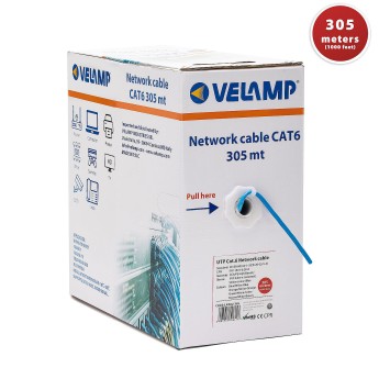 Cable de red UTP CAT6 de 305 m en caja de extracción 2