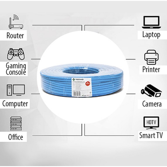 Cavo di rete CAT6 UTP 50mt in matassa