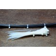 White nylon cable ties 4.8x200 - 100pcs