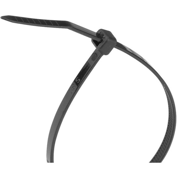 Black nylon cable ties 2.5x100 - 100pcs