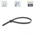 Schwarze Kabelbinder aus Nylon, 4,8 x 300 mm – 100 Stück
