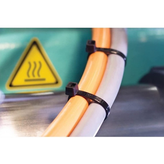 Schwarze Kabelbinder aus Nylon, 4,8 x 300 mm –...