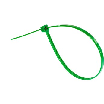 Green Nylon Cable Ties 4.8x200 - 100pcs