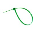 Bridas de nailon verdes 4,8 x 200 - 100 unidades