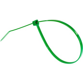 Green nylon cable ties 2.5x100 - 100pcs
