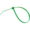 Green nylon cable ties 2.5x100 - 100pcs