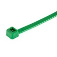 Green nylon cable ties 2.5x100 - 100pcs