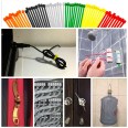 Multicolored Nylon Cable Ties, Various Sizes - 500 pcs