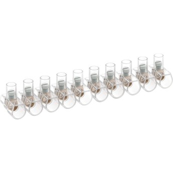 Single-pole terminals 2.5mm2, 10-pole strip
