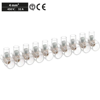 4mm2 single-pole terminals, 10-pole strip 2