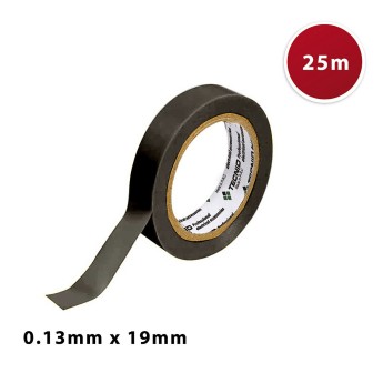 PVC electrical tape, 0.13mm thick, 19mm x 25m. Black 2