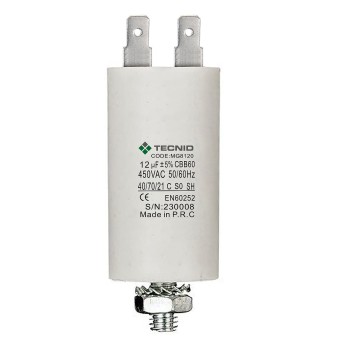 Starting capacitor for electric motors, 450V, capacity:...