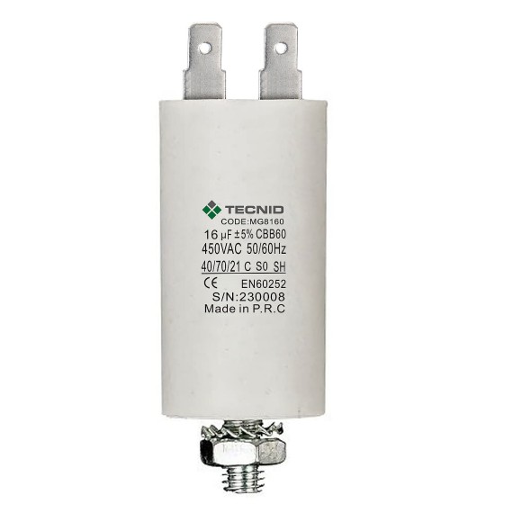Starting capacitor for electric motors, 450V,...