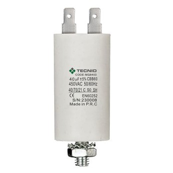 Starting capacitor for electric motors, 450V, capacity:... 2
