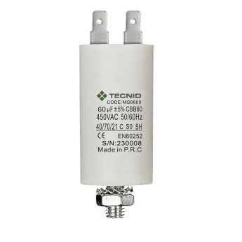 Starting capacitor for electric motors, 450V, capacity:... 2
