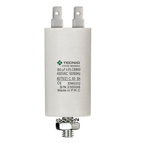 Starting capacitor for electric motors, 450V,...